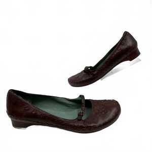 Biviel Brown Leather Flats | Women’s EU39.5 Regular